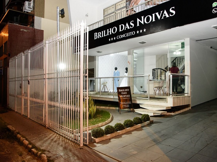 fachada da loja Brilho das Noivas Conceito, em Muriaé MG